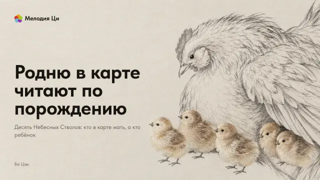 Большая гора сухой кистью обрезана краем кадра, у подножия три малых холма, и с горы к ним бежит ручей, вышитый шёлком